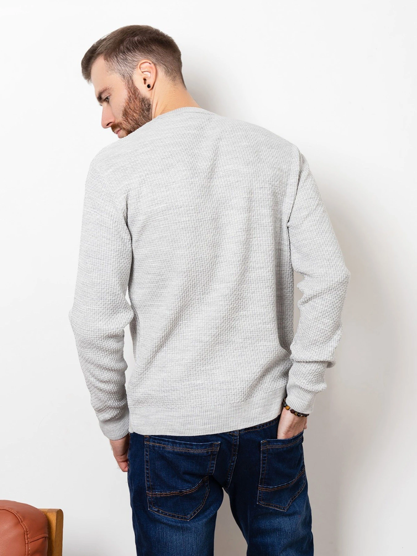 Свитры и кардиганы ISSA Plus модель GN4-64_grey Фото
