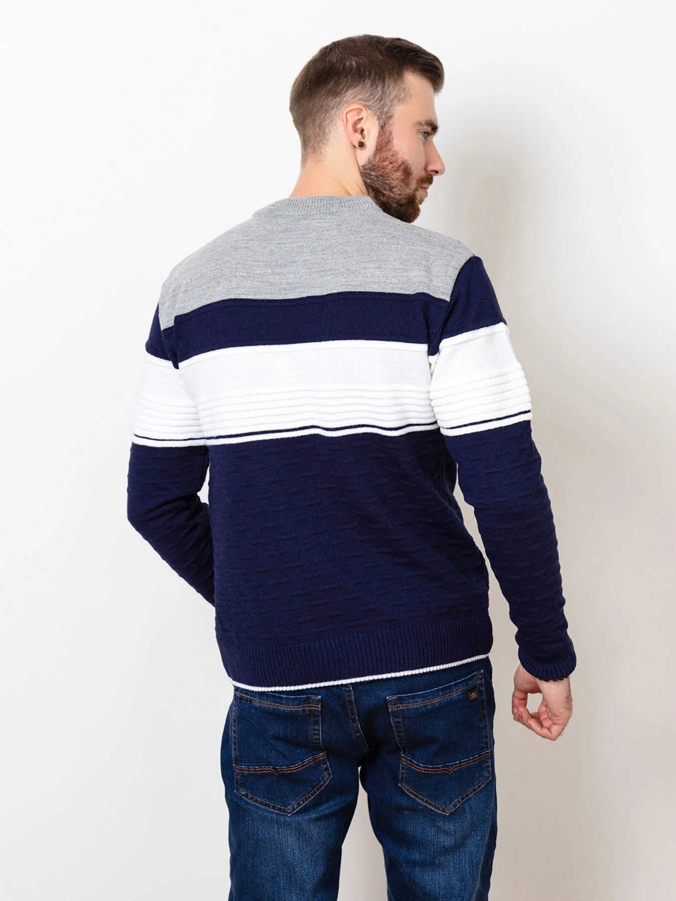 Светри та кардигани ISSA Plus модель GN4-70_greyblue Фото