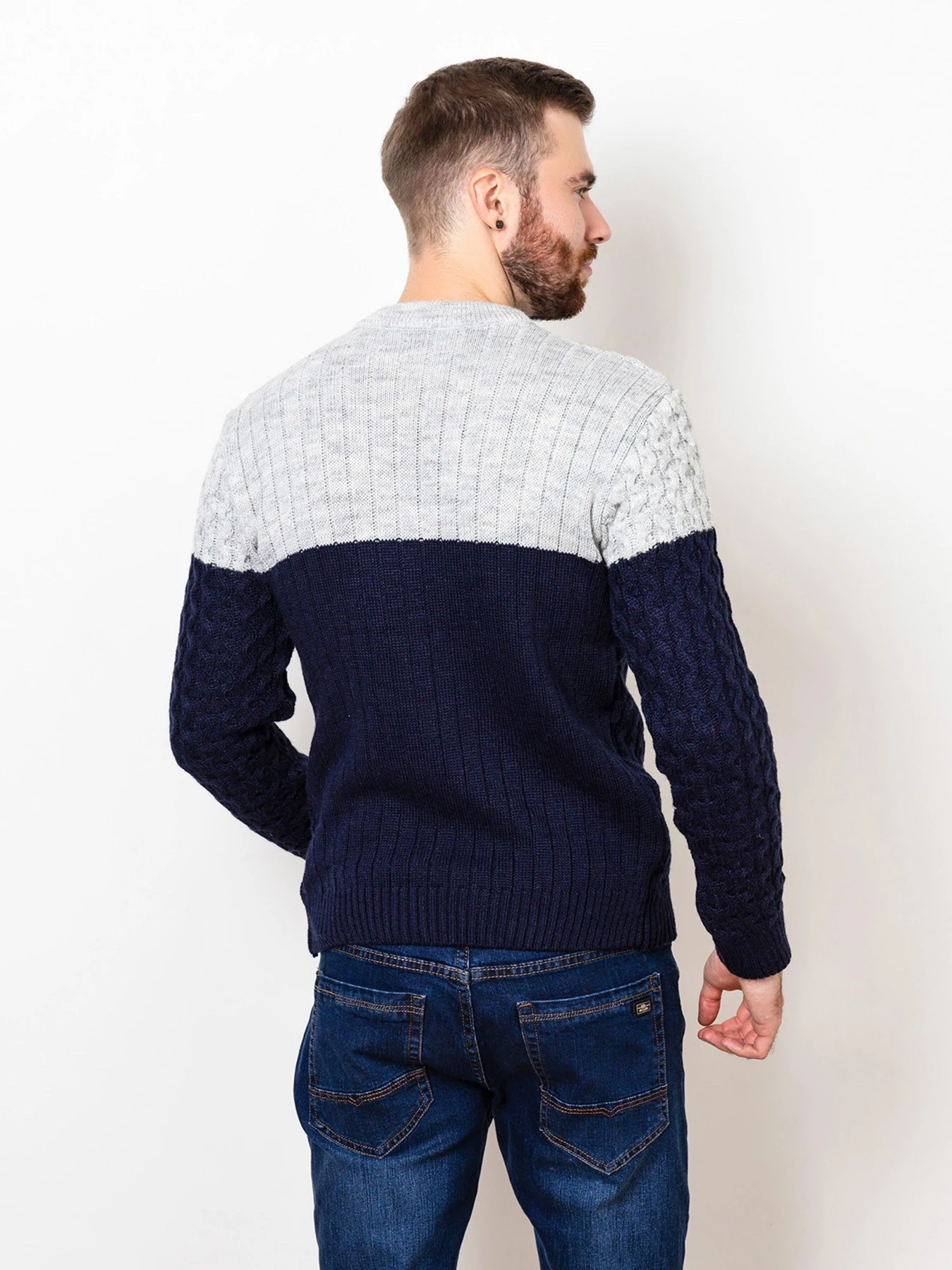 Свитры и кардиганы ISSA Plus модель GN4-74_greyblue Фото
