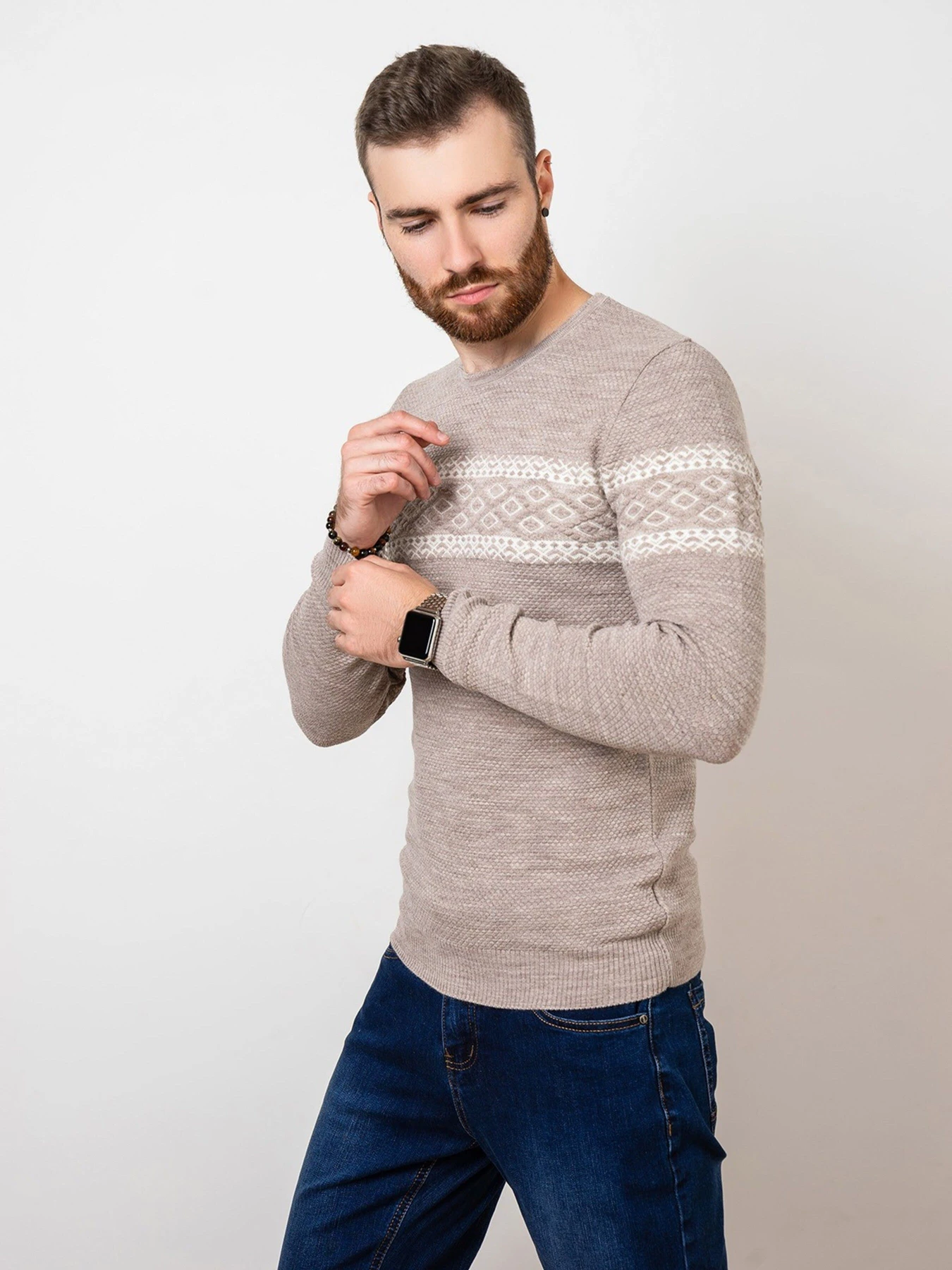 Светри та кардигани ISSA Plus модель GN4-75_beige Фото