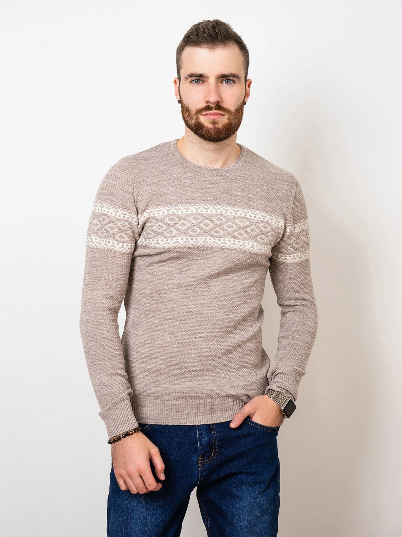 Светри та кардигани ISSA Plus модель GN4-75_beige Фото