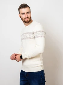 Свитры и кардиганы ISSA Plus модель GN4-75_milky Фото
