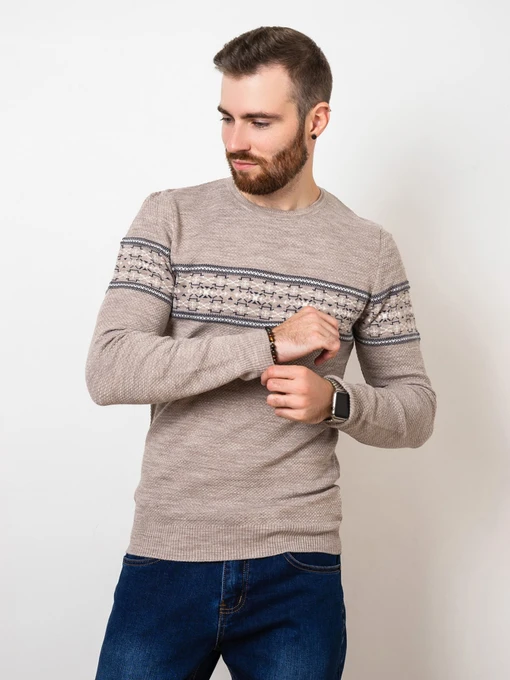 Свитры и кардиганы ISSA Plus модель GN4-76_beige Фото