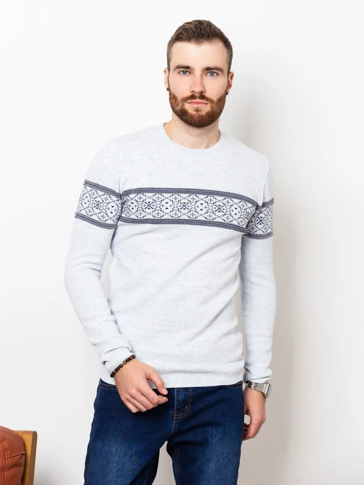 Свитры и кардиганы ISSA Plus модель GN4-76_lightblue Фото