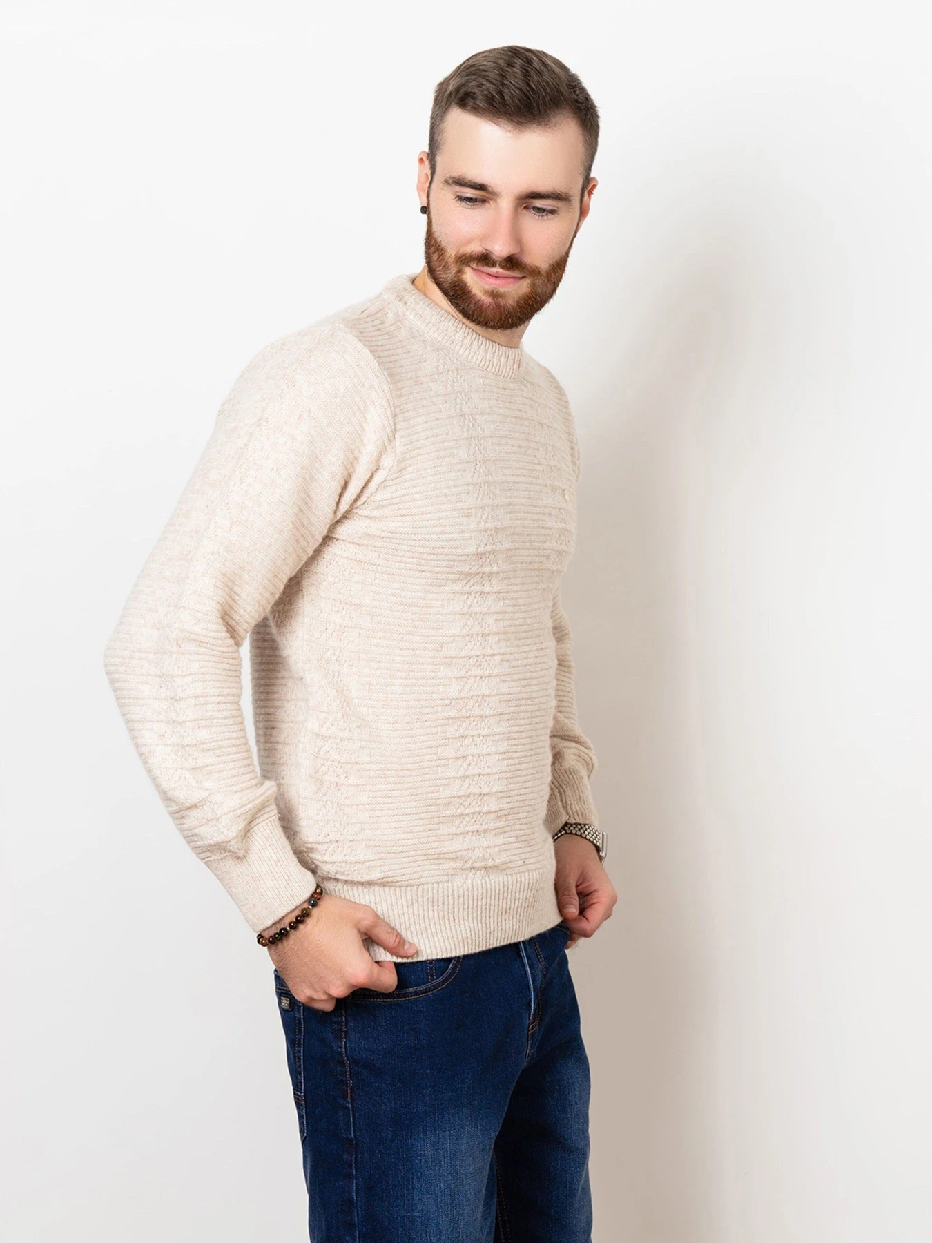 Свитры и кардиганы ISSA Plus модель GN4-78_beige Фото