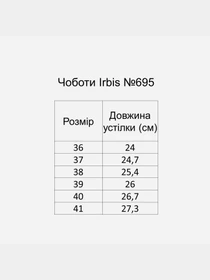 Черевики та чоботи Irbis модель 695_black Фото