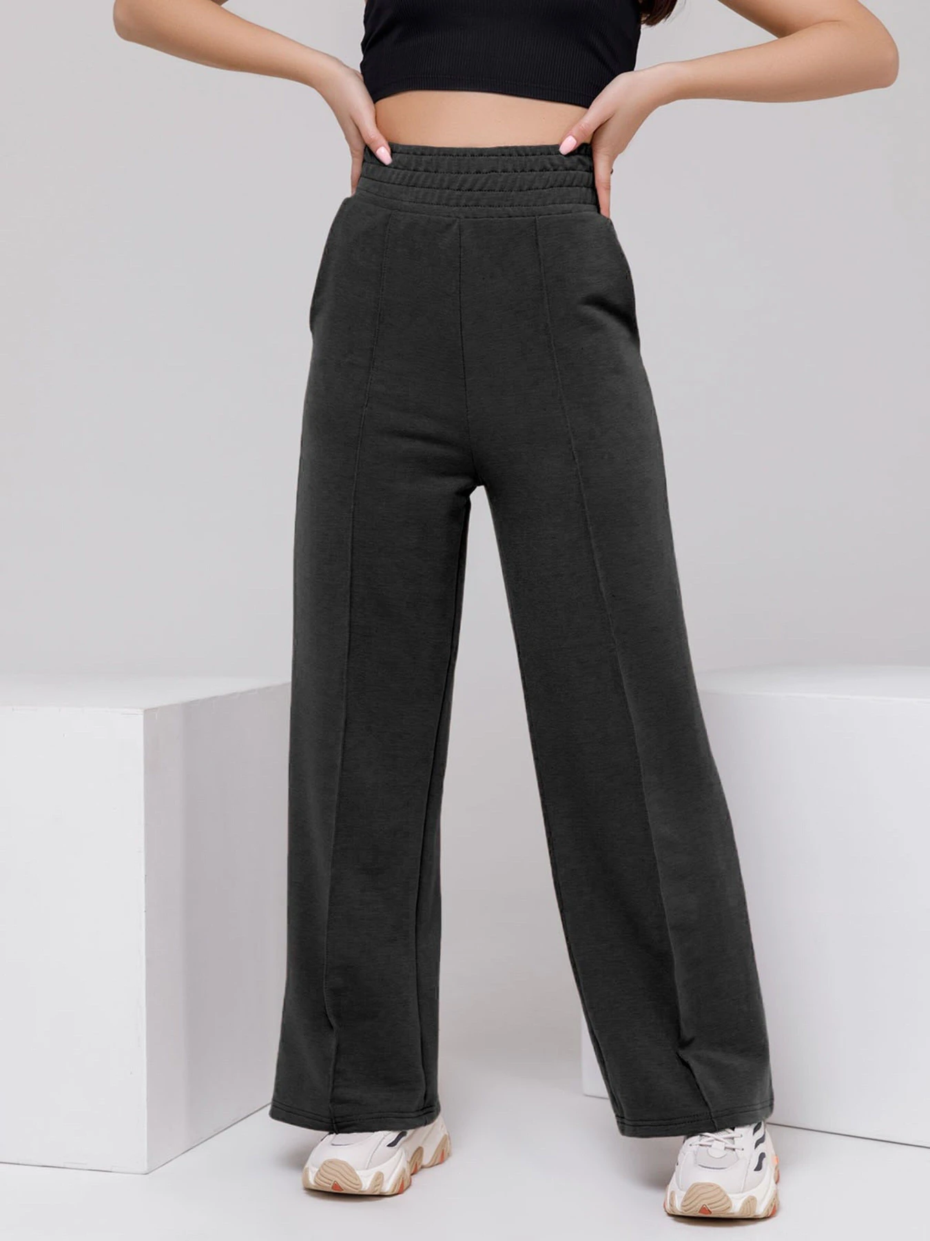 Брюки ISSA Plus модель 12312A_darkgray Фото