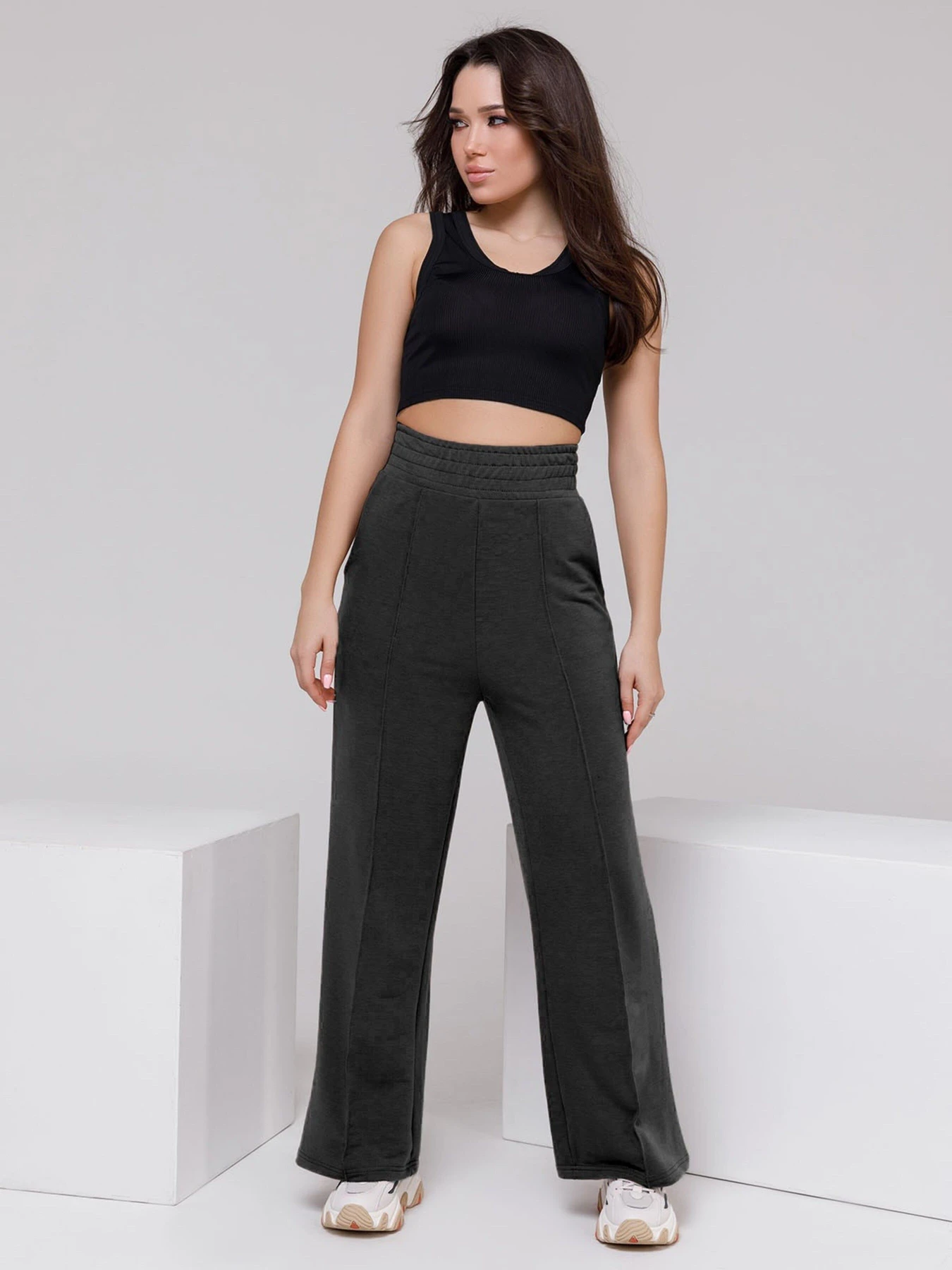 Брюки ISSA Plus модель 12312A_darkgray Фото