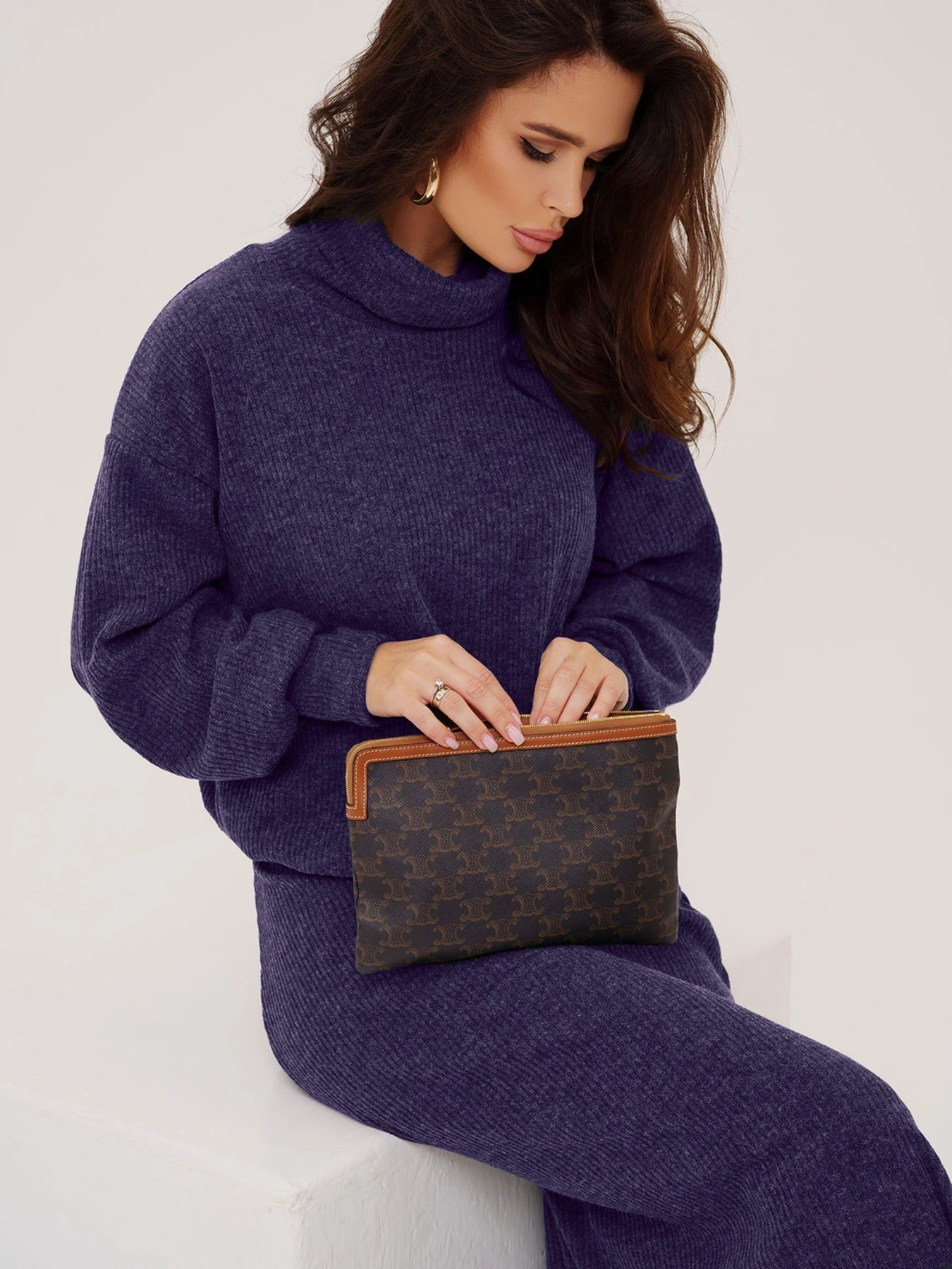 Костюмы ISSA Plus модель 13557_blue Фото
