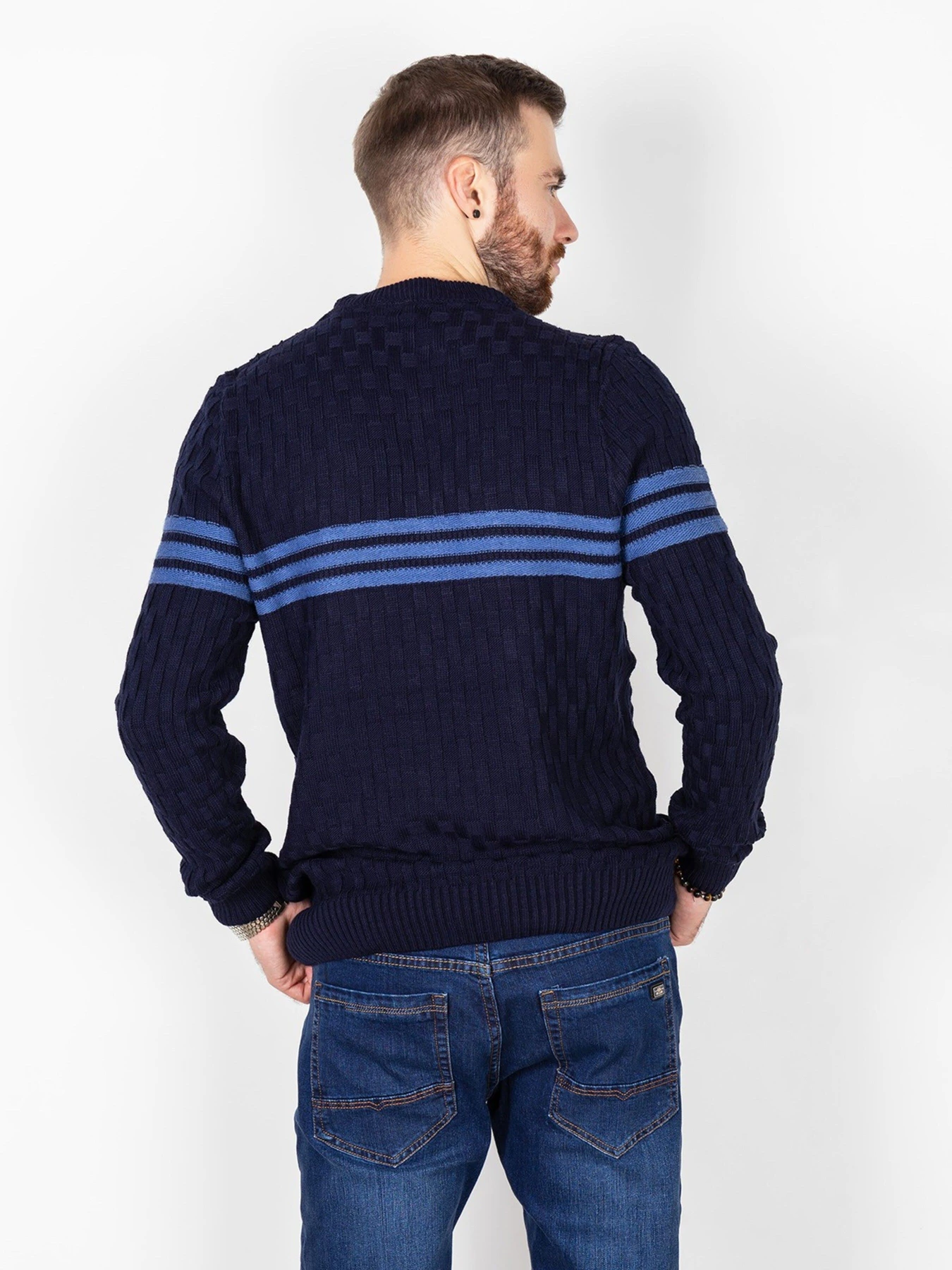 Свитры и кардиганы ISSA Plus модель GN4-52_darkblue. Фото