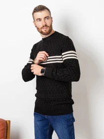 Свитры и кардиганы ISSA Plus модель GN4-52_black. Фото