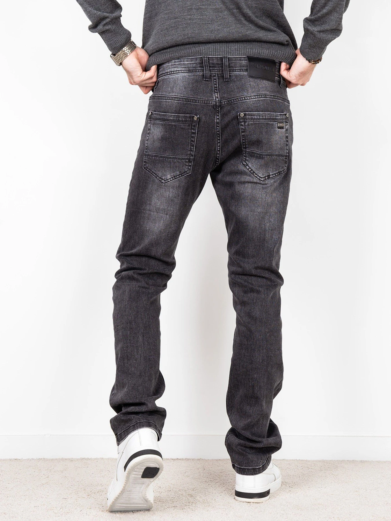 Джинсы ISSA Plus модель GN4-47_grey. Фото