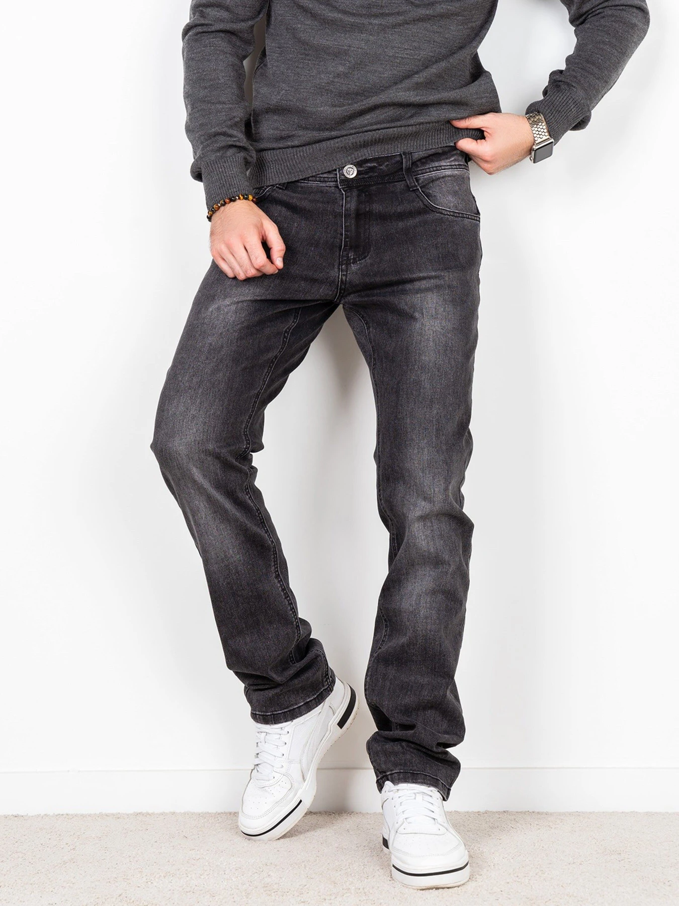 Джинсы ISSA Plus модель GN4-47_grey. Фото