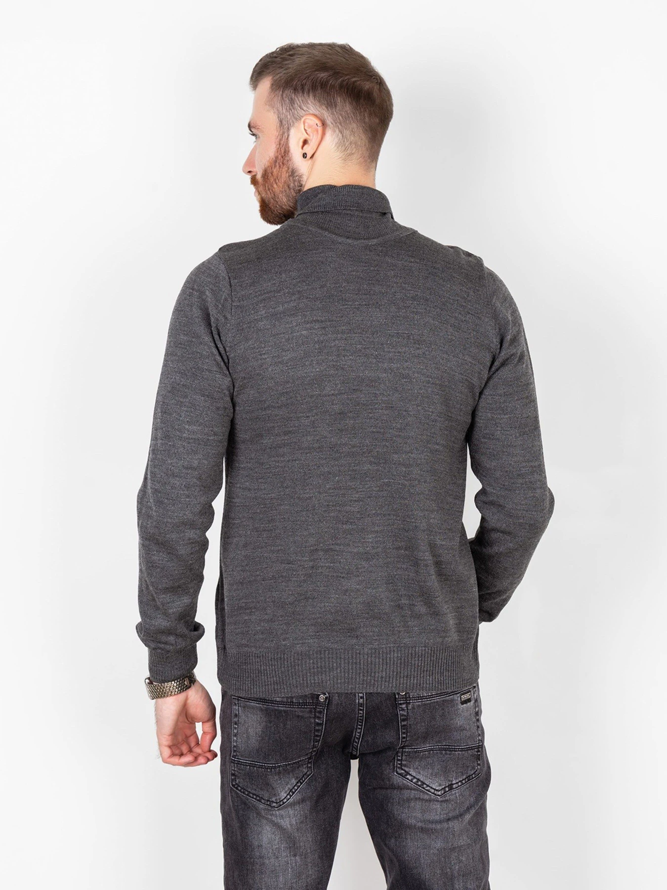 Свитры и кардиганы ISSA Plus модель GN4-57_grey. Фото