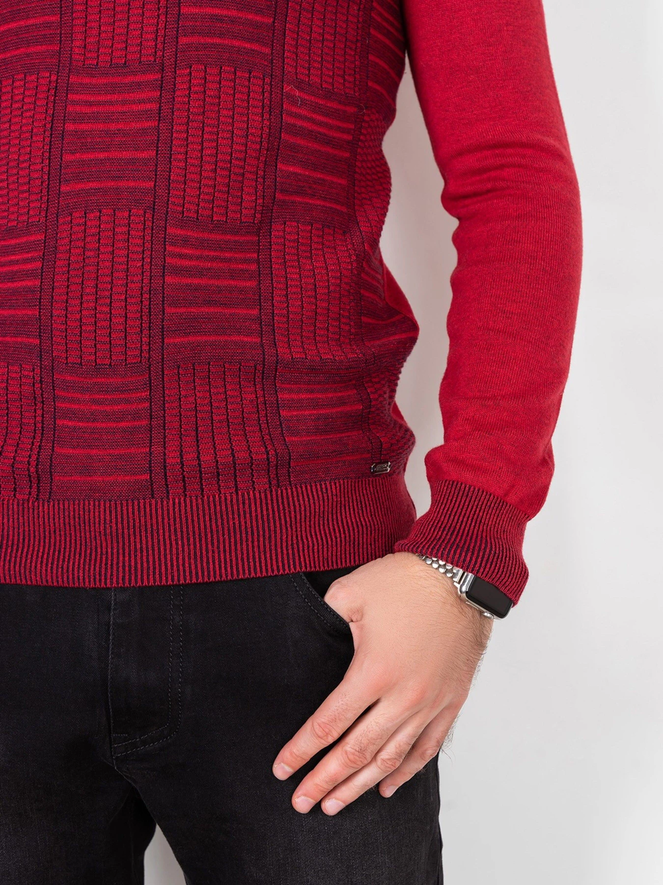 Светри та кардигани ISSA Plus модель GN4-59_red. Светри та кардигани ISSA Plus модель GN4-59_red. Фото