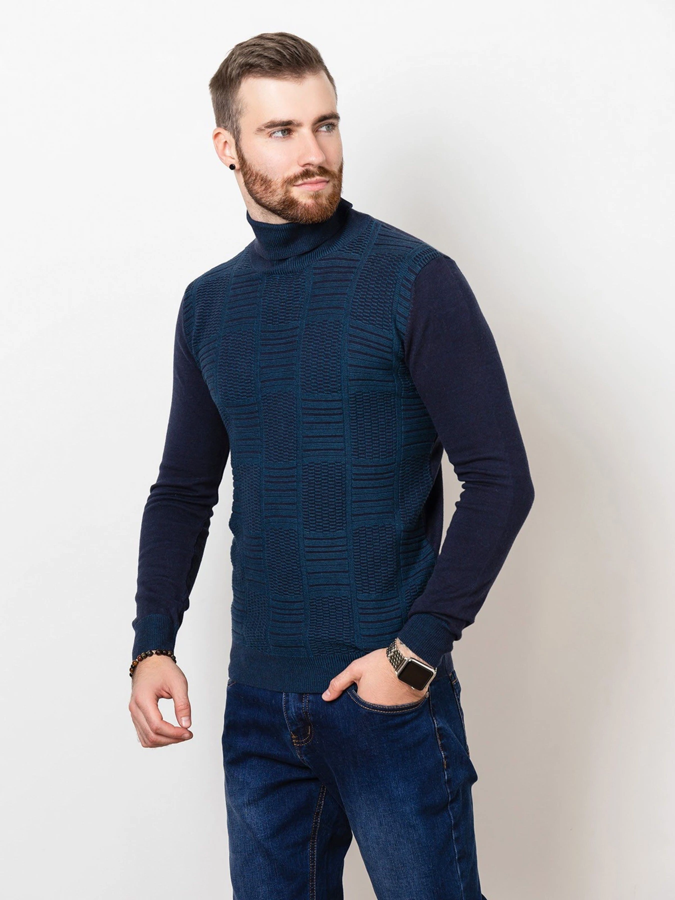 Свитры и кардиганы ISSA Plus модель GN4-59_darkblue. Фото