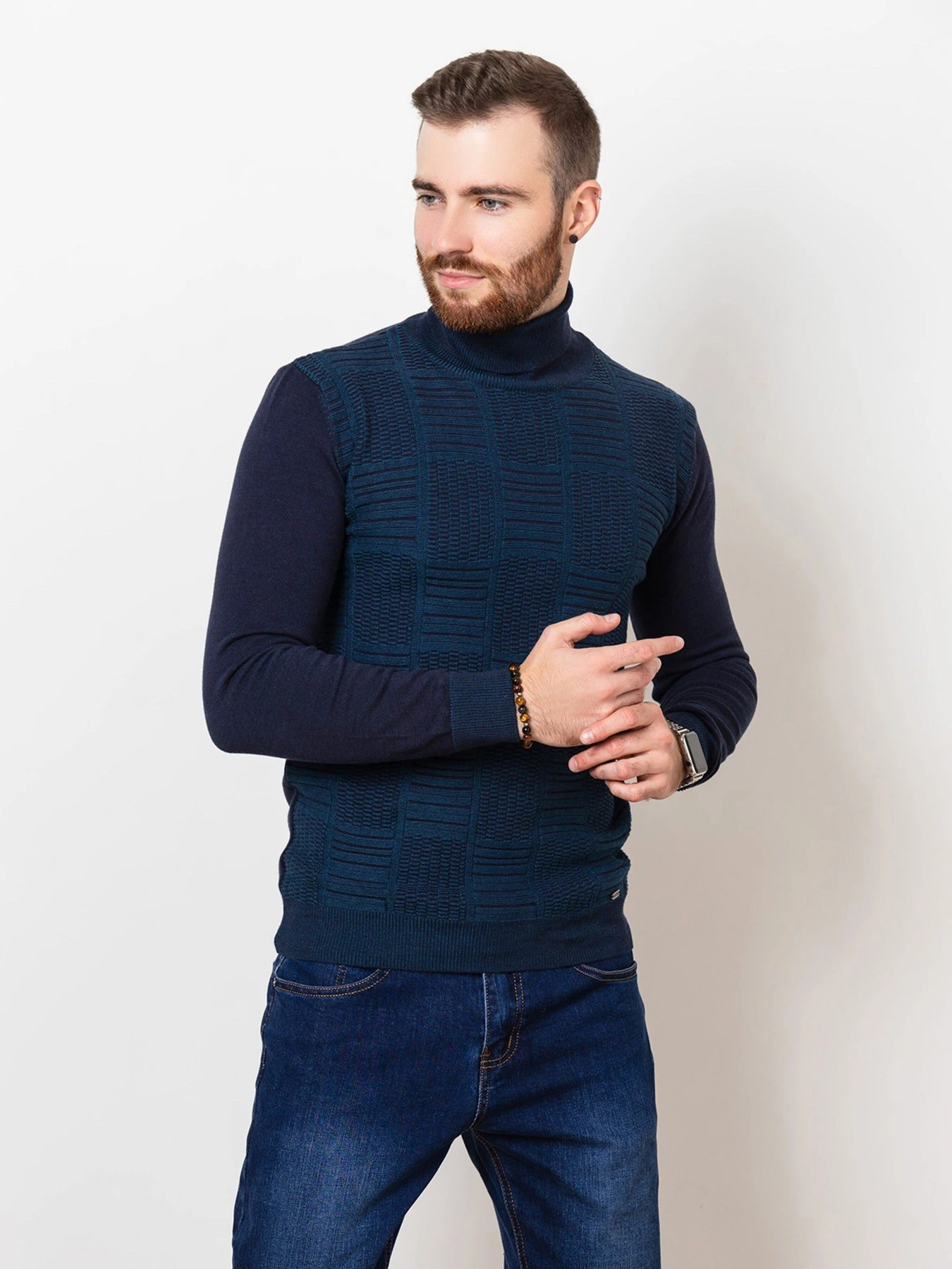Свитры и кардиганы ISSA Plus модель GN4-59_darkblue. Фото