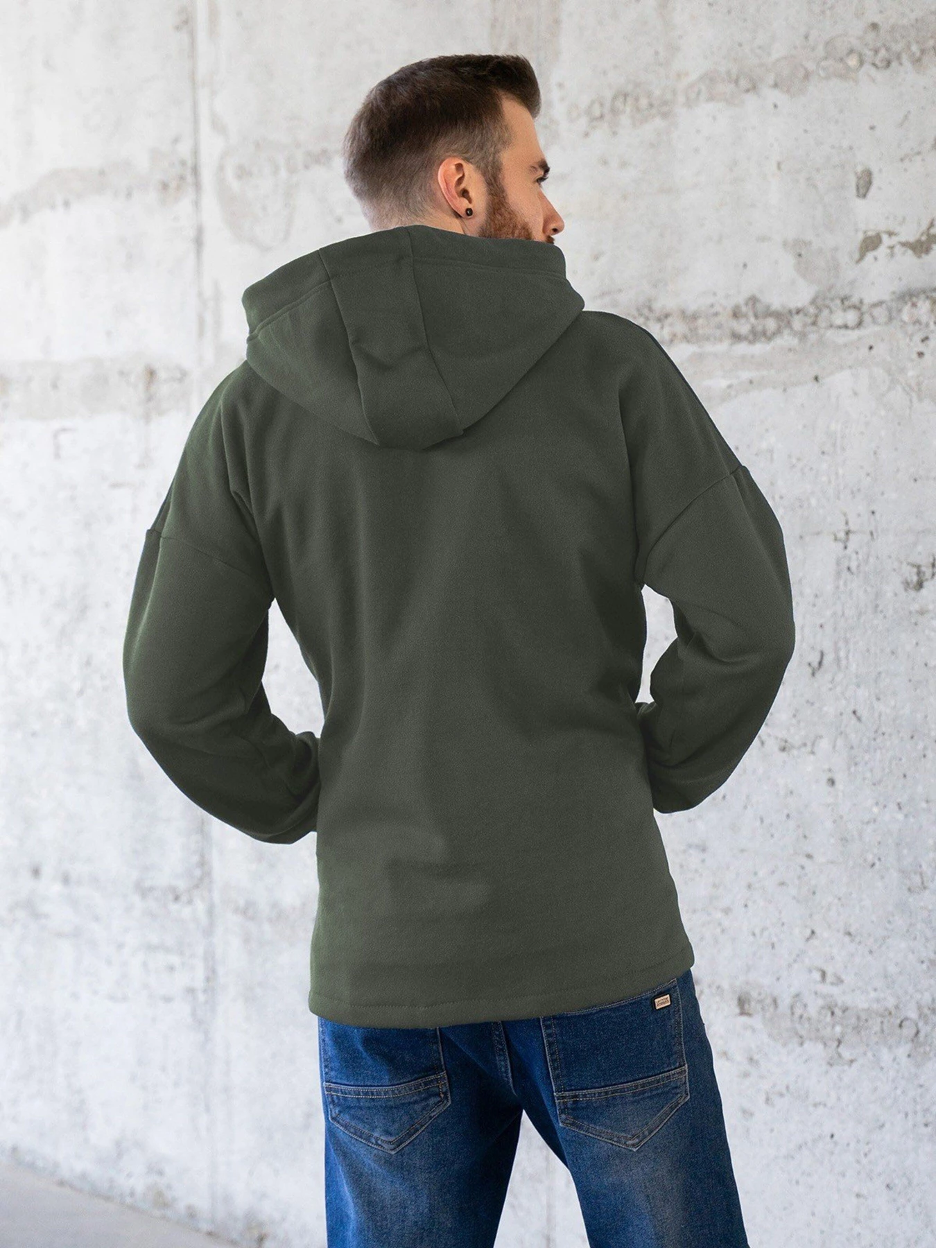 Худи и свитшоты ISSA Plus модель GN-465_khaki. Худи и свитшоты ISSA Plus модель GN-465_khaki. Фото