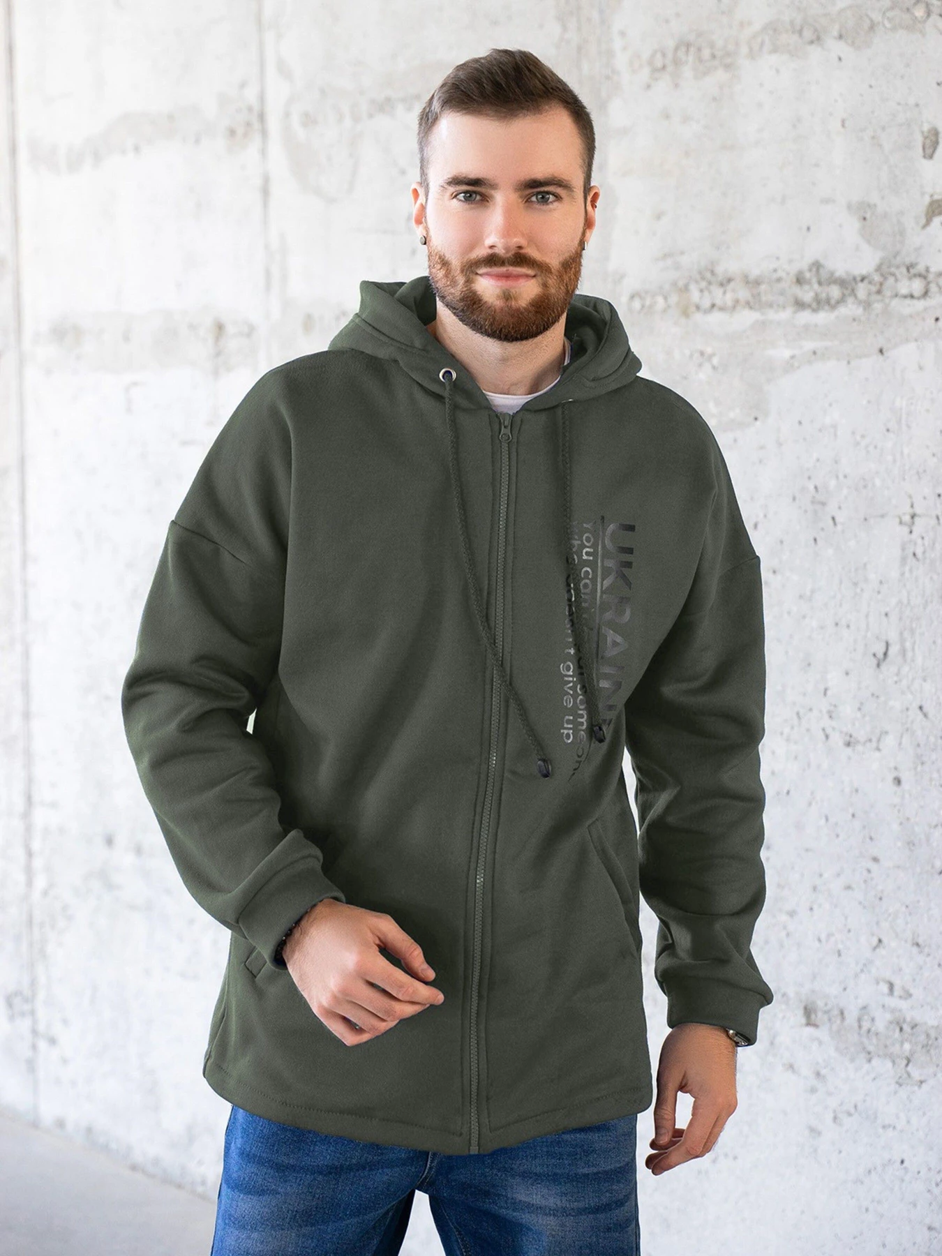 Худи и свитшоты ISSA Plus модель GN-465_khaki. Худи и свитшоты ISSA Plus модель GN-465_khaki. Фото