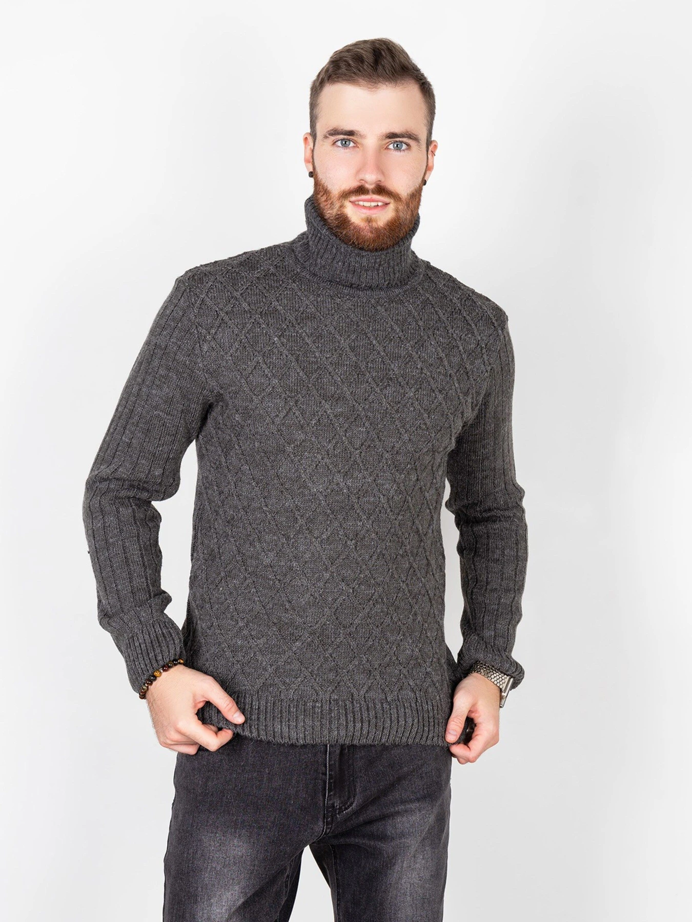 Свитры и кардиганы ISSA Plus модель GN4-66_grey. Фото
