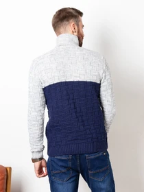 Свитры и кардиганы ISSA Plus модель GN4-73_greyblue. Фото