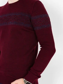 Свитры и кардиганы ISSA Plus модель GN4-75_burgundy. Фото