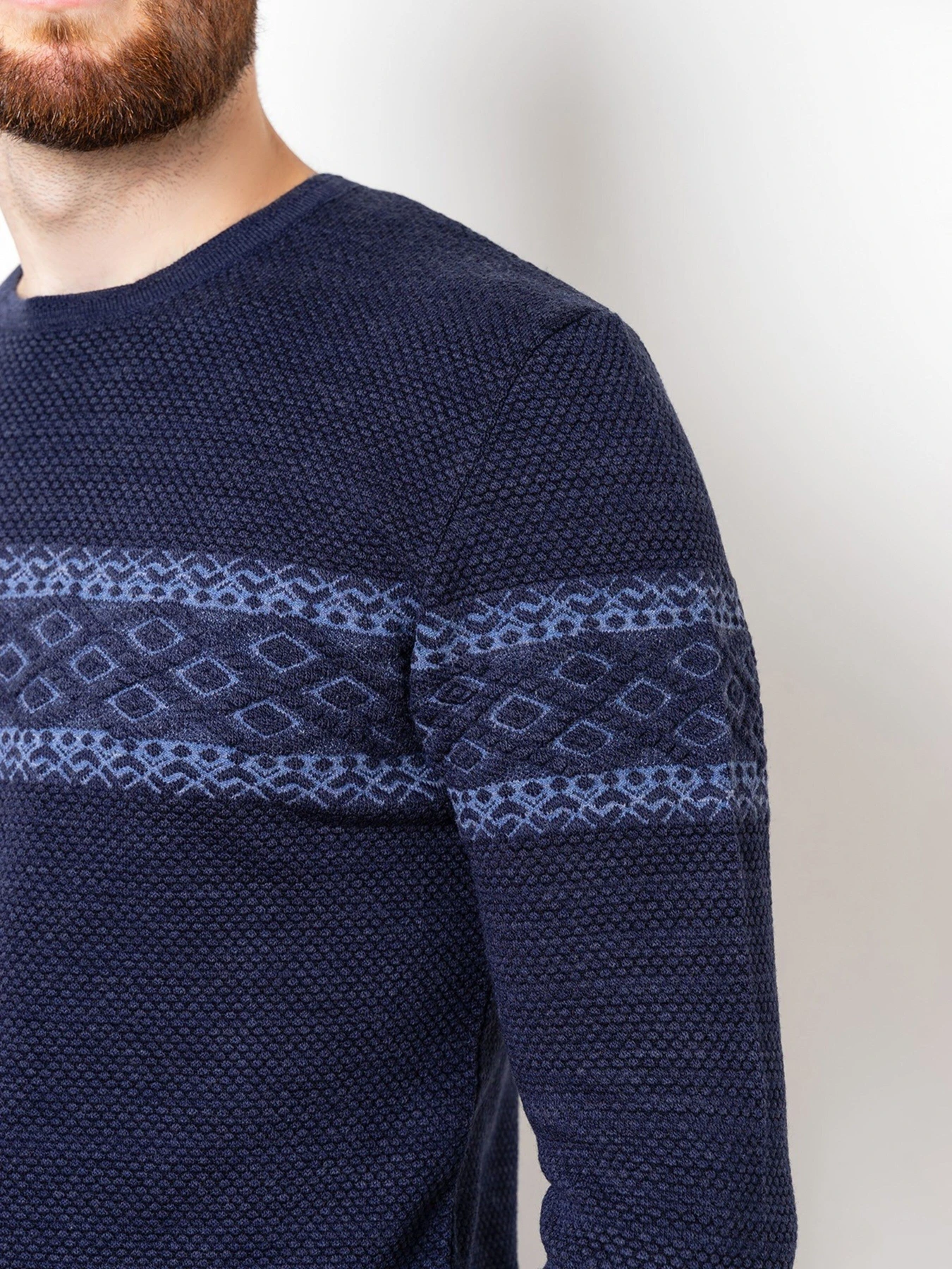 Свитры и кардиганы ISSA Plus модель GN4-75_darkblue. Фото