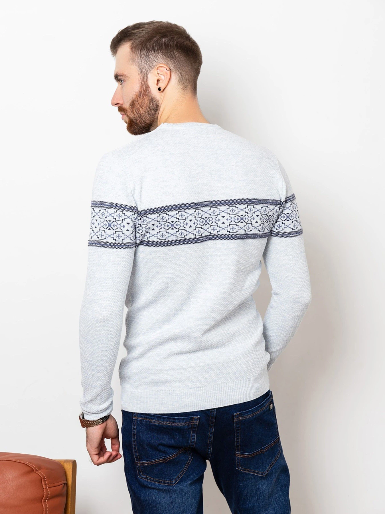 Свитры и кардиганы ISSA Plus модель GN4-76_blue. Фото