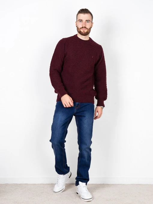 Свитры и кардиганы ISSA Plus модель GN4-78_burgundy. Фото