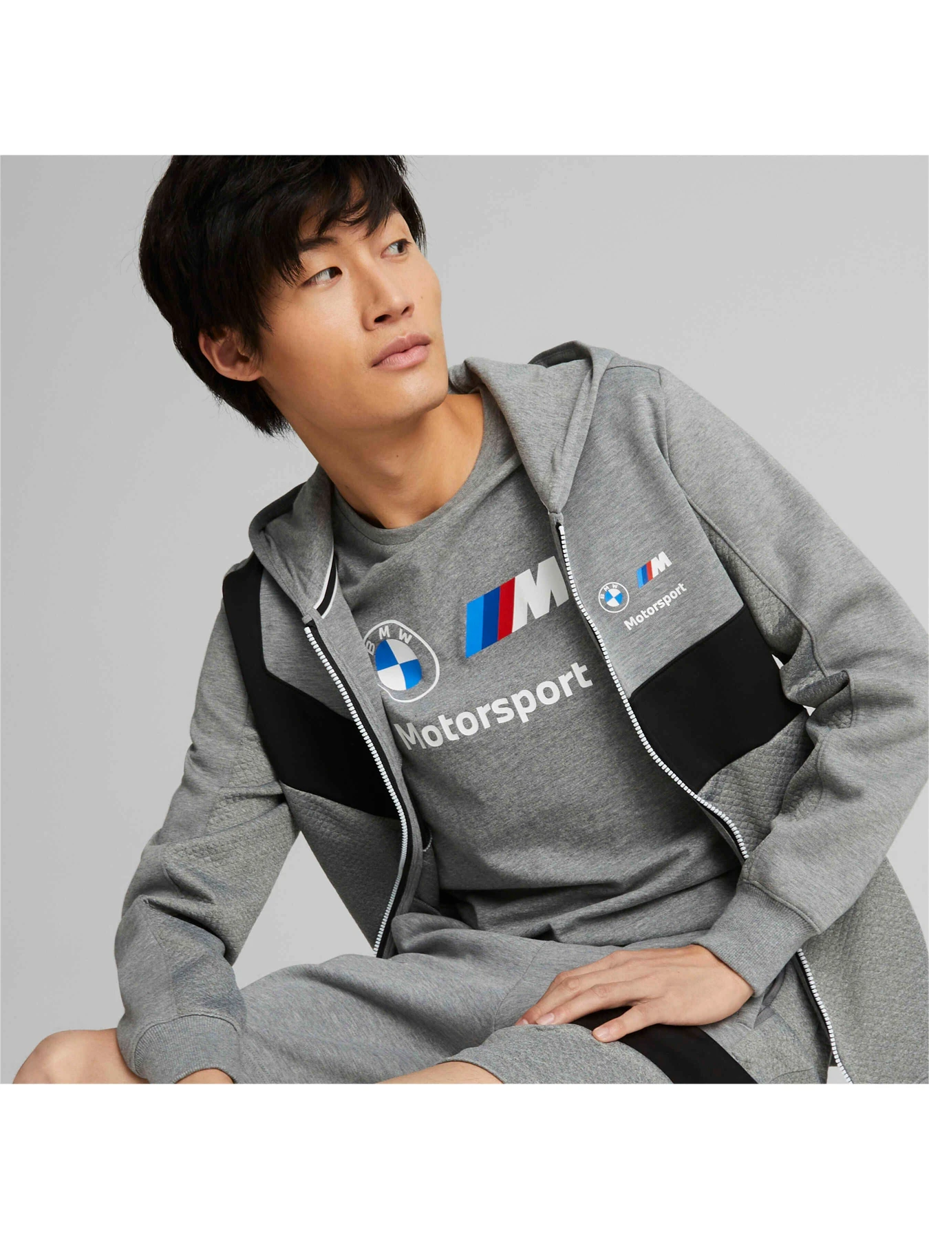 Худі та світшоти PUMA Bmw Mms Hdd Sweat Jacket модель 535864 Фото