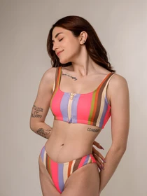 Одяг для пляжу Brabrabra модель SO226411_colorstrips Фото