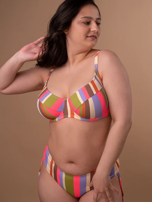 Одяг для пляжу Brabrabra модель SO226477_colorstrips Фото