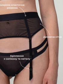 Нижня білизна Brabrabra Пояс для панчох модель SLZ22102006_black Фото