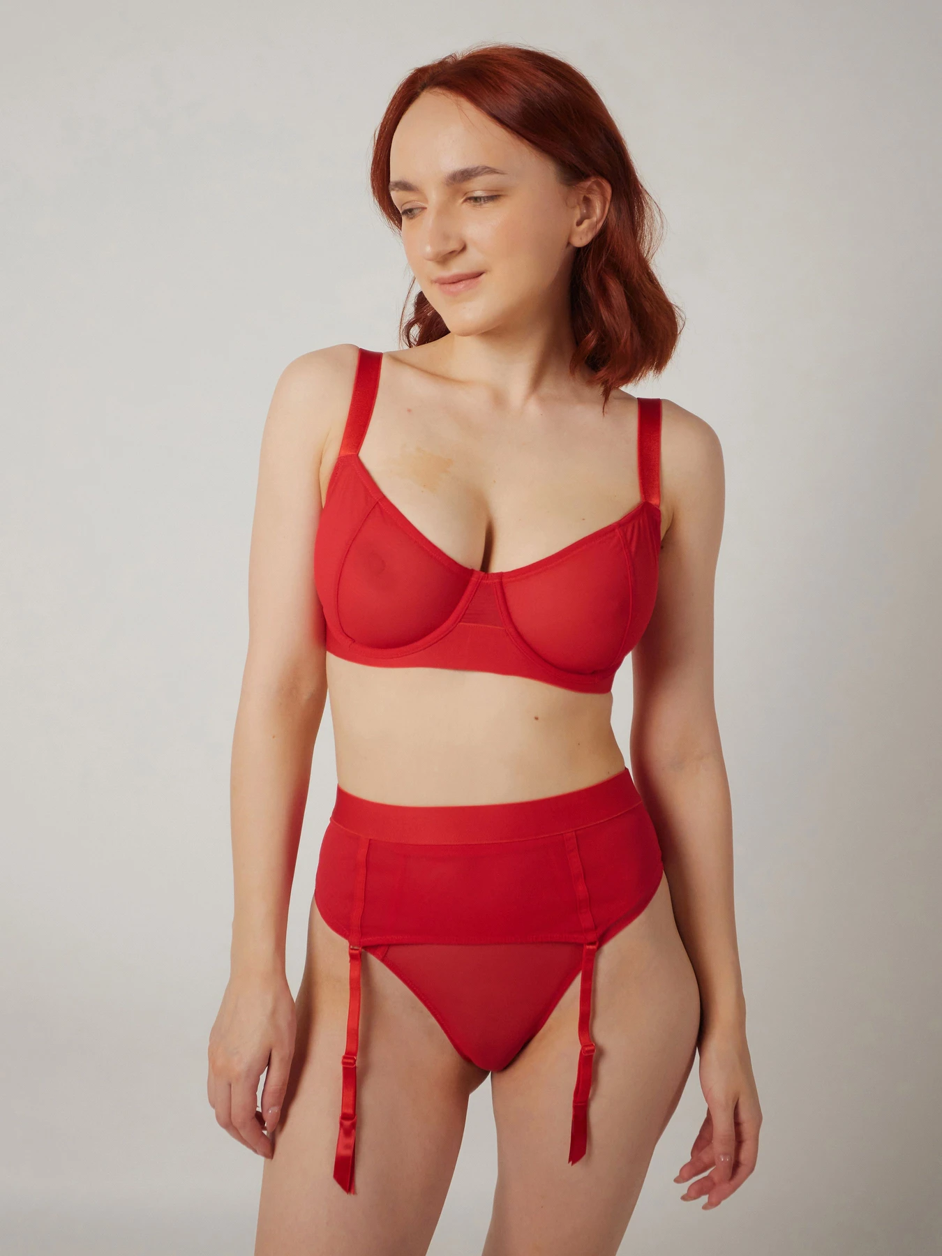 Нижня білизна Brabrabra Пояс для панчох модель SLZ22102006_reddened Нижня білизна Brabrabra Пояс для панчох модель SLZ22102006_reddened Фото