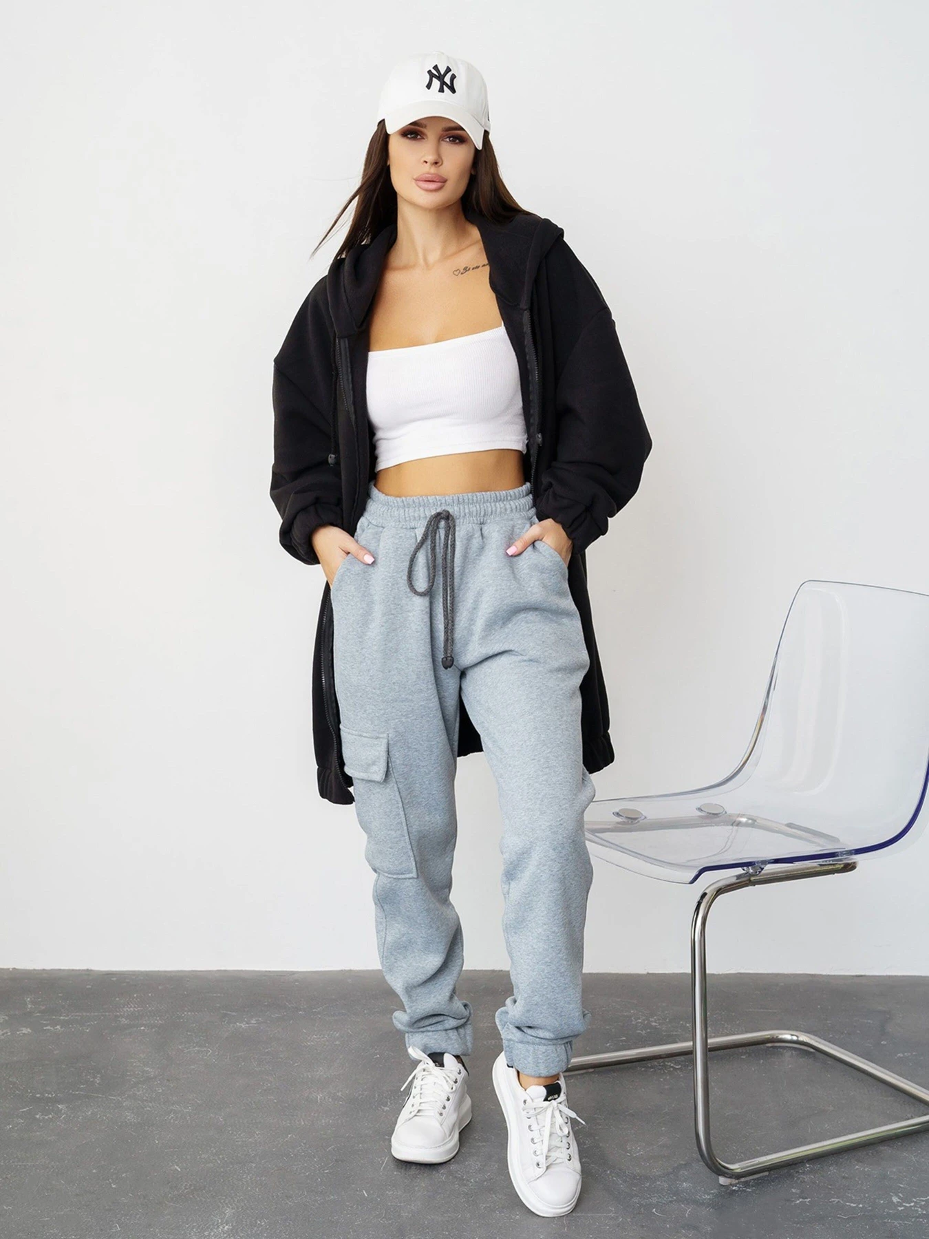 Брюки ISSA Plus модель 13565_lightgray Брюки ISSA Plus модель 13565_lightgray Фото