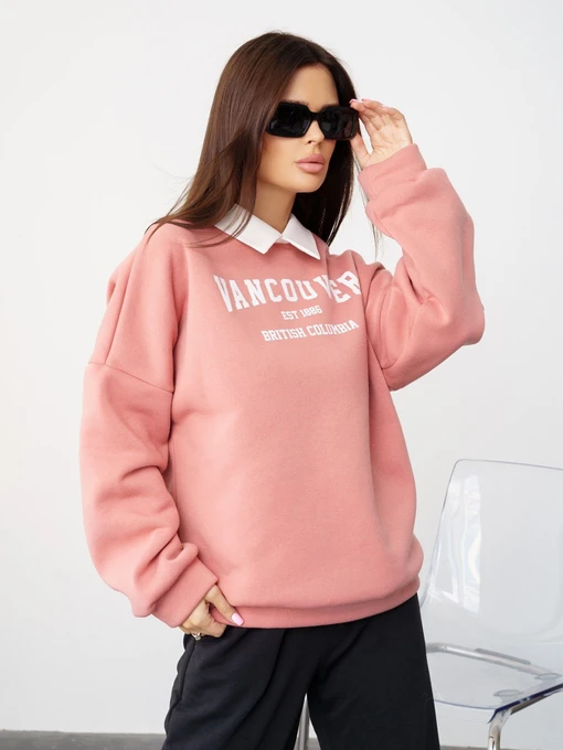 Худи и свитшоты ISSA Plus модель SA-427_peach Фото