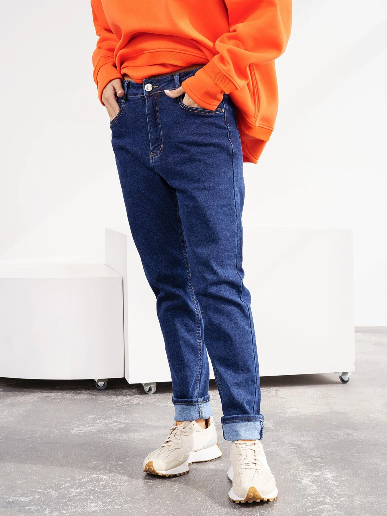 Джинси ISSA Plus модель WN20-312_blue Джинси ISSA Plus модель WN20-312_blue Фото