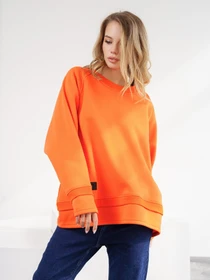 Худі та світшоти ISSA Plus модель 13561_orange Фото