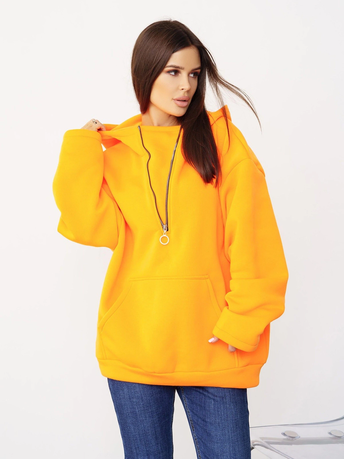 Худі та світшоти ISSA Plus модель 13566_orange Фото