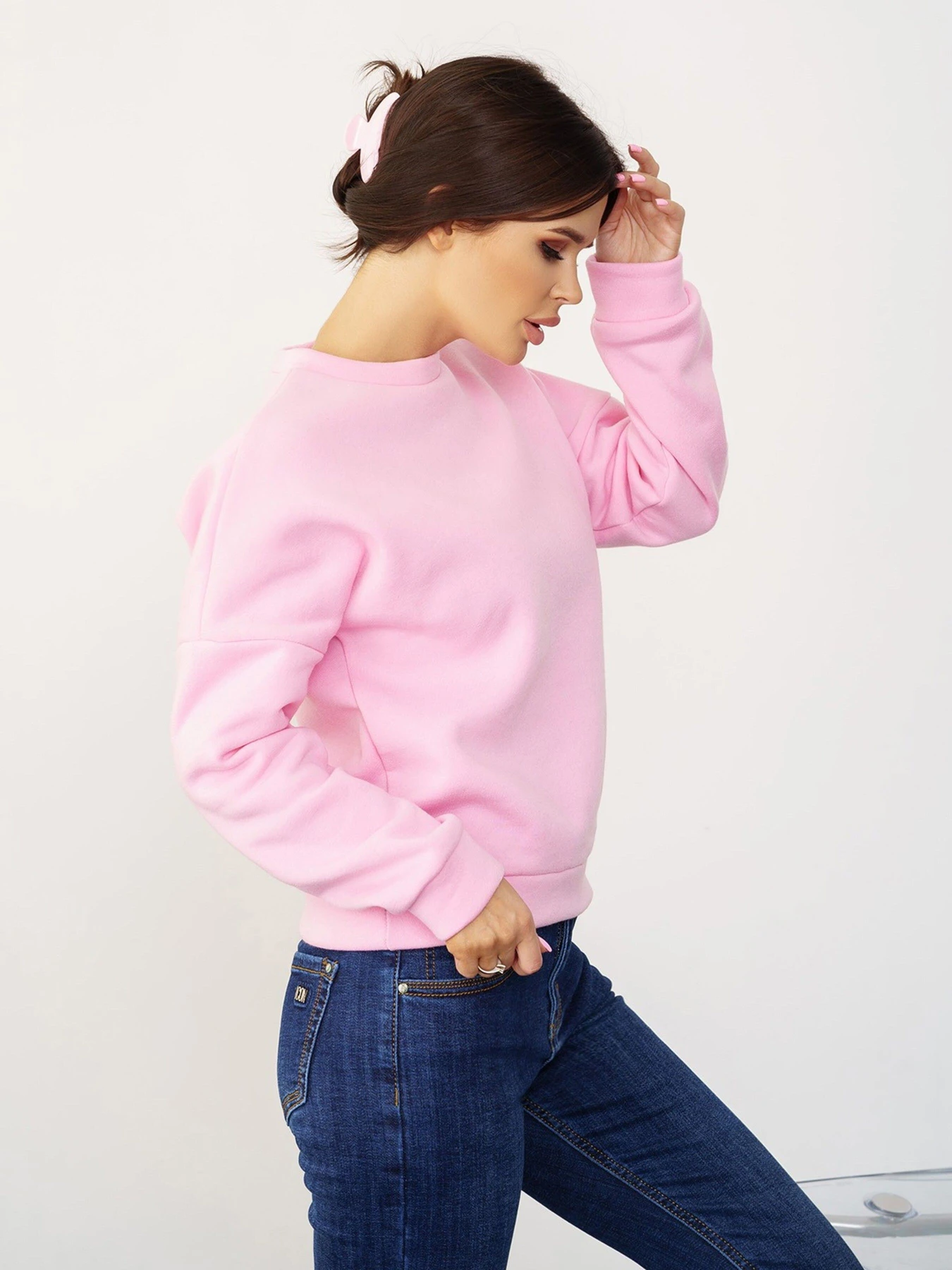 Худі та світшоти ISSA Plus модель SA-428_pink Худі та світшоти ISSA Plus модель SA-428_pink Фото