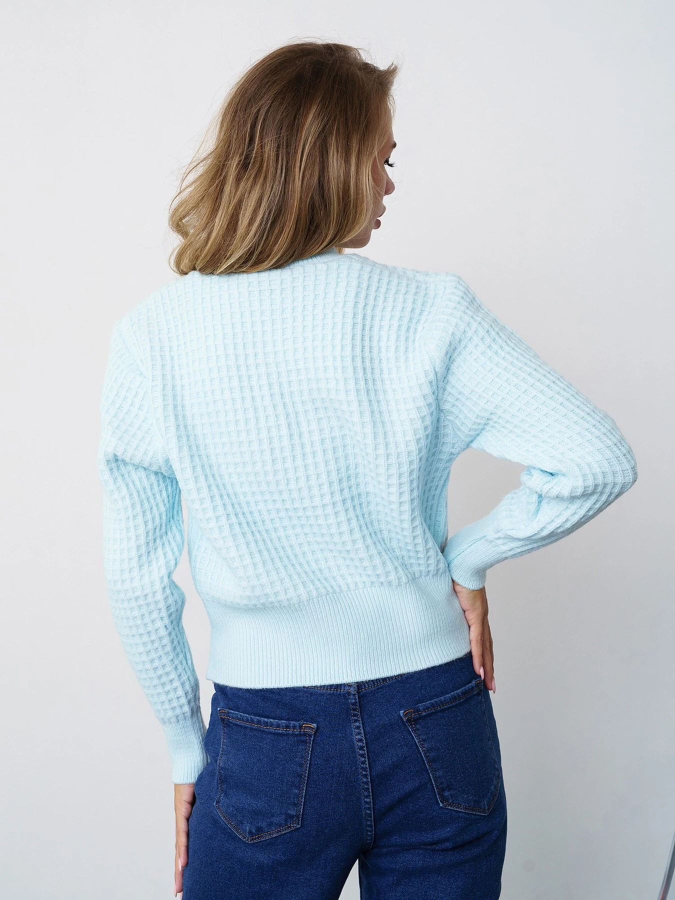 Светри та кардигани ISSA Plus модель WN20-323_blue Светри та кардигани ISSA Plus модель WN20-323_blue Фото
