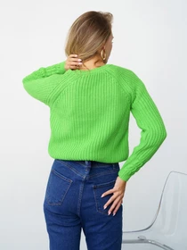 Свитры и кардиганы ISSA Plus модель WN20-334_lightgreen Фото