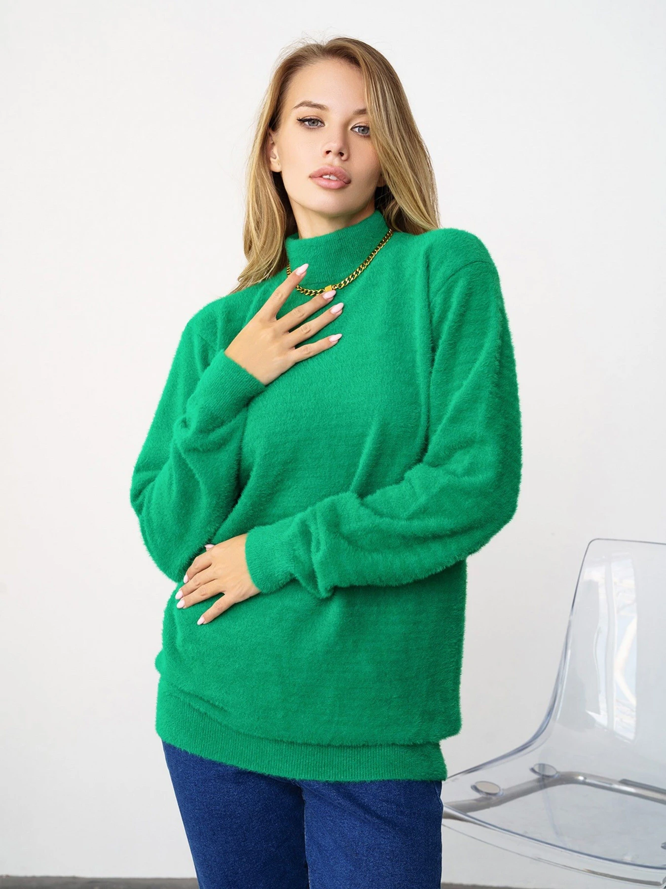 Светри та кардигани ISSA Plus модель WN20-347_green Фото
