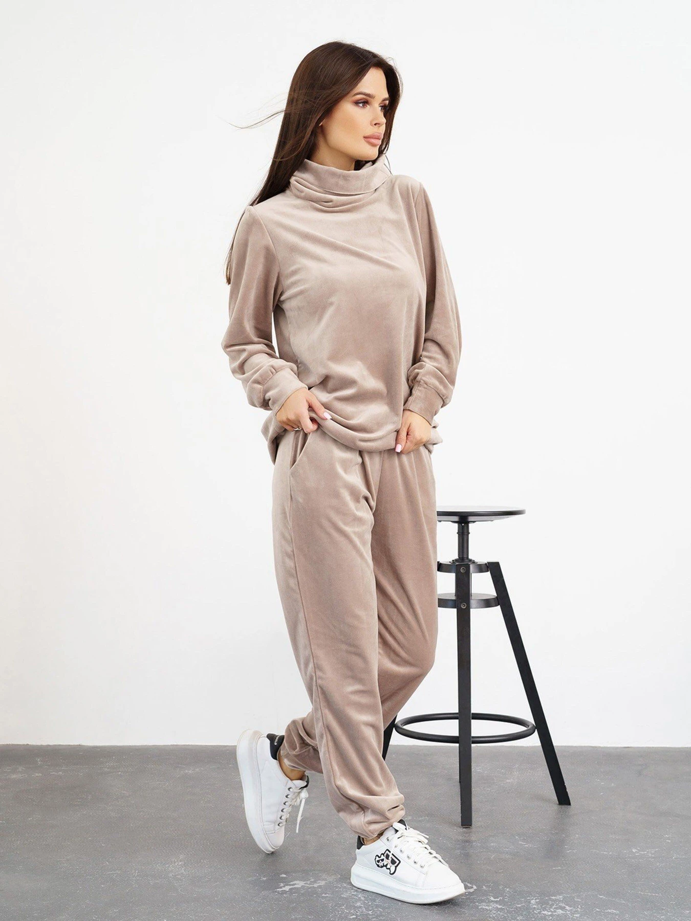 Костюми ISSA Plus модель 13558_beige Костюми ISSA Plus модель 13558_beige Фото