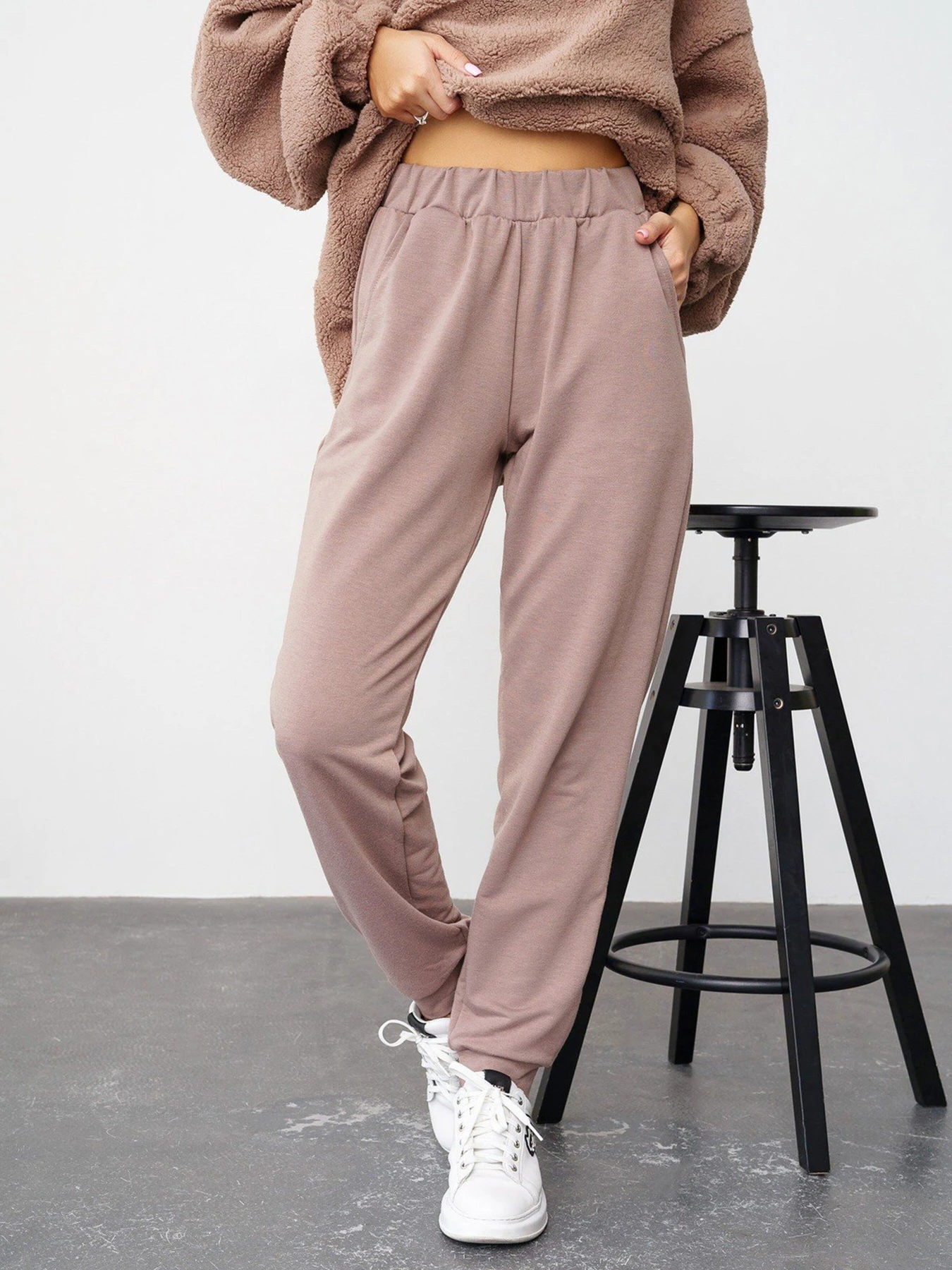 Брюки ISSA Plus модель 13567_beige Брюки ISSA Plus модель 13567_beige Фото