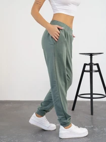 Брюки ISSA Plus модель 13567_olive Фото