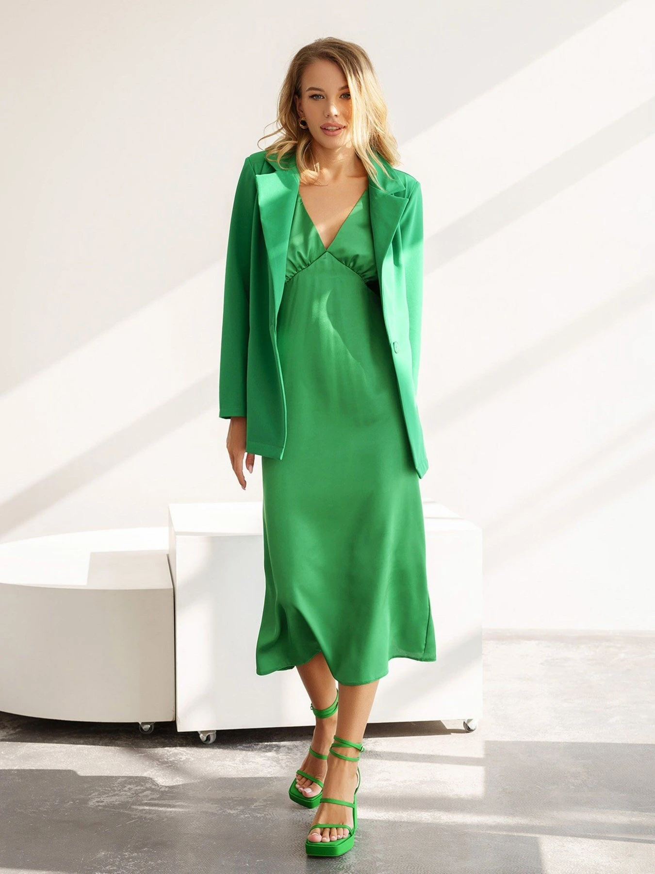 Костюми ISSA Plus модель 13582_green Фото