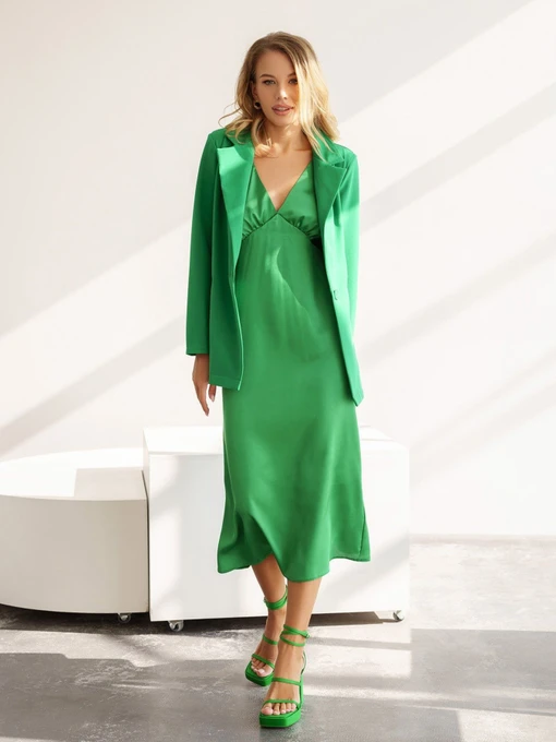Костюмы ISSA Plus модель 13582_green Фото