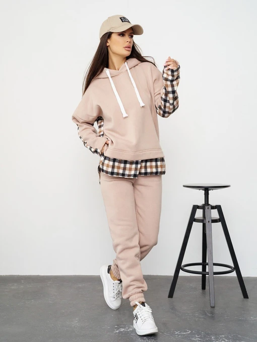 Костюмы ISSA Plus модель SA-322_beige Фото
