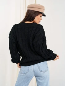 Свитры и кардиганы ISSA Plus модель WN20-308_black Фото
